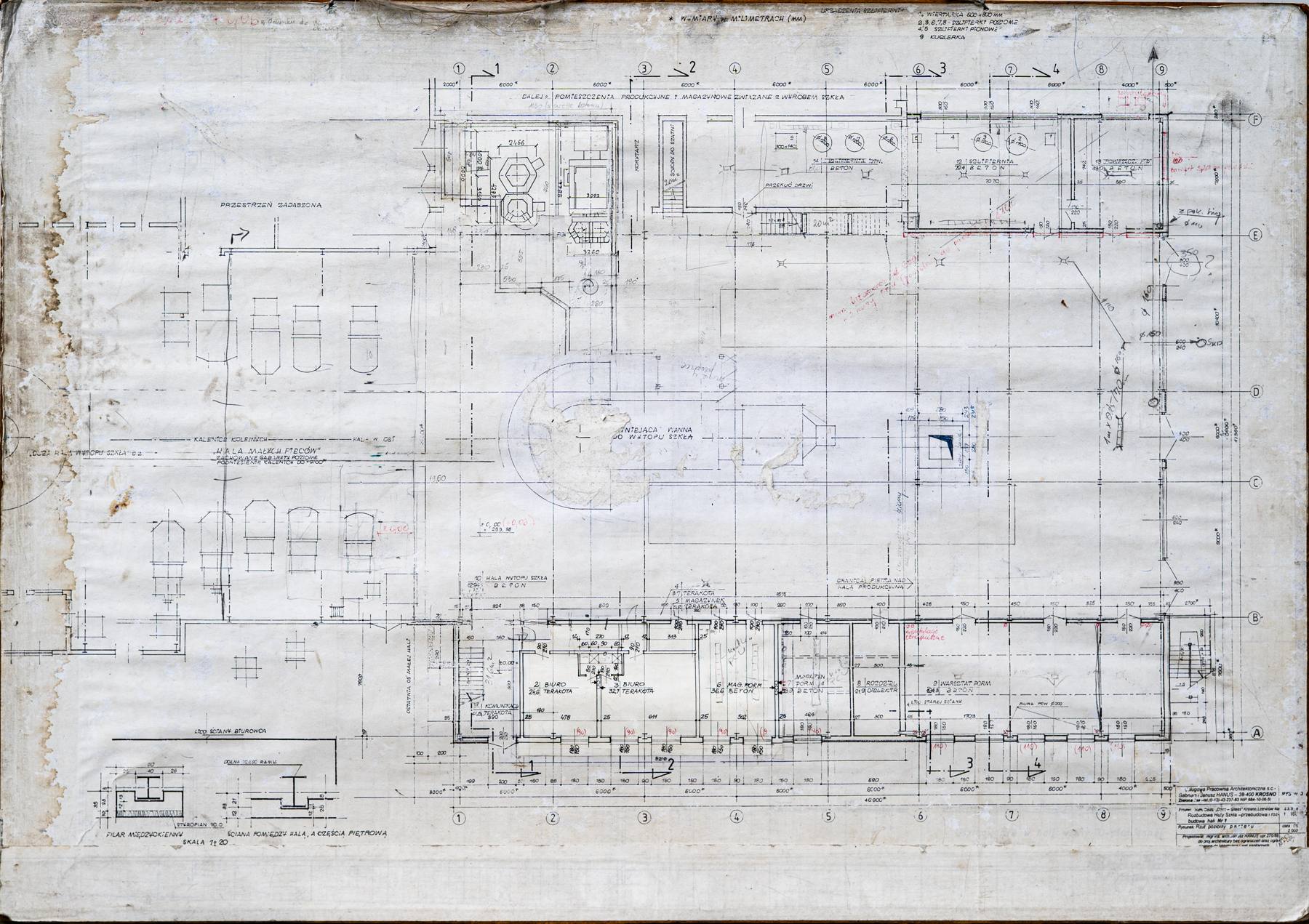 Ground-floor plan, production hall No. 1